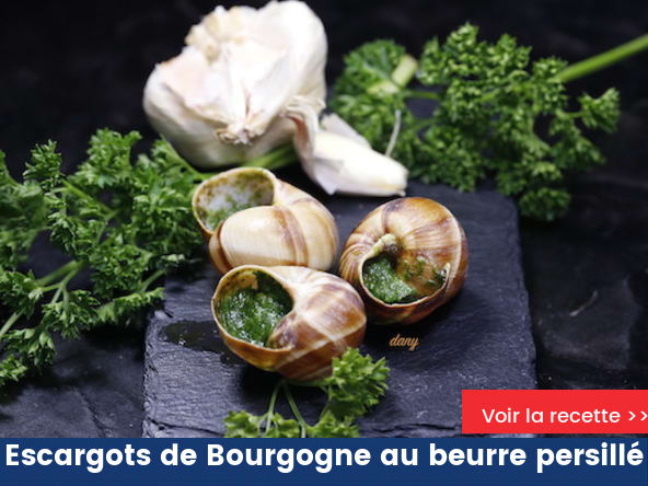 Escargots de Bourgogne au beurre persillé